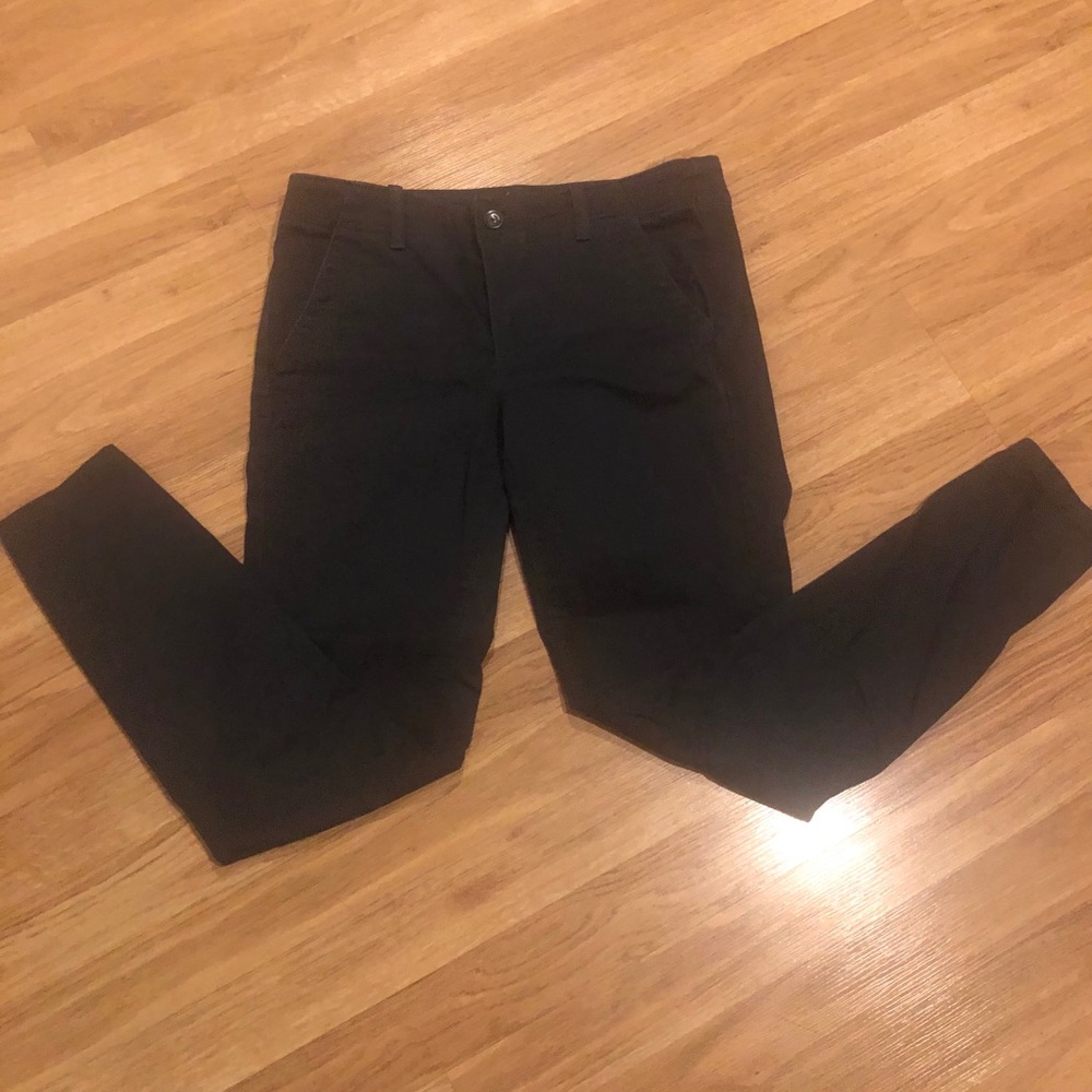 Loft Charcoal Gray Skinny, Low Rise Pants Sz 4